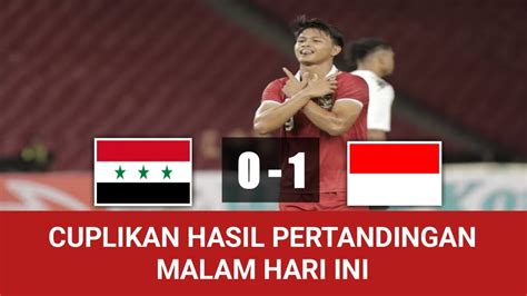 INDONESIA MENGGILA 1 Gol Tercipta Hasil Pertandingan Timnas Indonesia