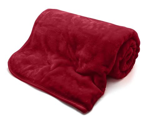 Fleece Blanket Red The Bedlinen Company Cork