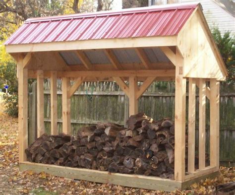 Build A Firewood Shed Storage Shed Plans