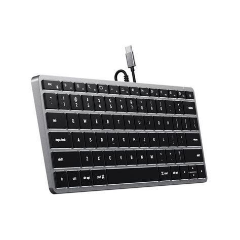 Satechi Slim W1 Usb C Wired Backlit Keyboard For Ipadimacmacbook