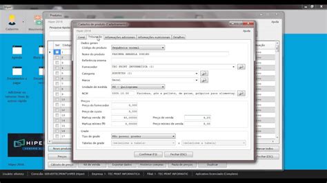 Cadastro De Produtos Sistema Hiper Youtube