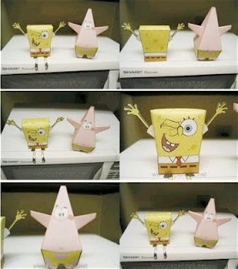 Spongebob Dan Patrick Paper Craft