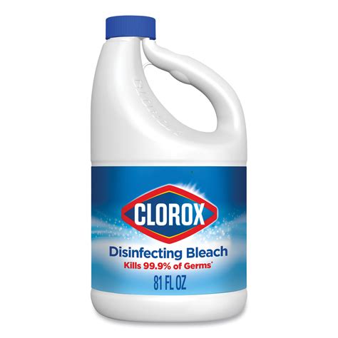Clorox Regular Bleach With Cloromax Technology 81 Oz Bottle 6carton