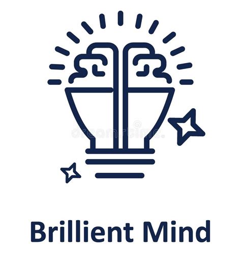 Brilliant Mind Isolated Vector Icon That Can Easily Modified Or Edit