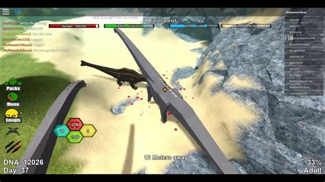 Robloxdinosaur Simulatorlife And Death Of A Barosaurus Youtube