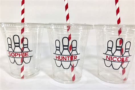 Bowling Party Cups, Bowling Birthday Cups, Bowling Cups, Bowling Party Decor, Bowling Party ...