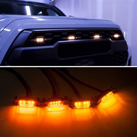 Toyota Tacoma Middle Grid Led Small Yellow Light Daytime Running Light