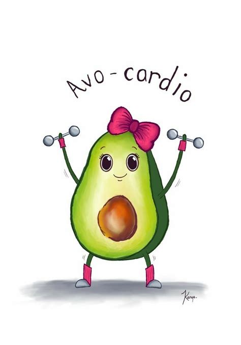 Pin By Maaike De Roo On Funny Avocado Cartoon Cute Avocado Avocado Art