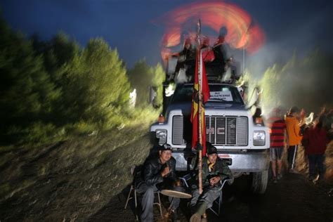 All Night Anti Shale Gas Truck Seizure Road Block Ends Peacefully
