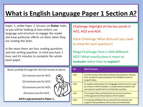 Paper 1 English Language Gcse Aqa Teaching Resources