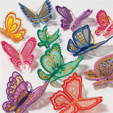 Freestanding Lace Butterflies Embroidery Designs Embroidery Designs