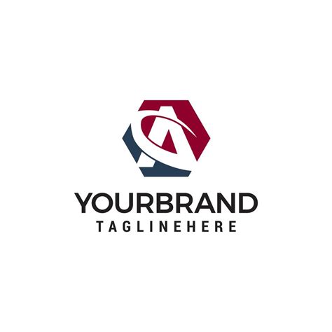 Layout for your options or steps. Brief ein Sechseck Logo Design Konzept Vorlage Vektor ...