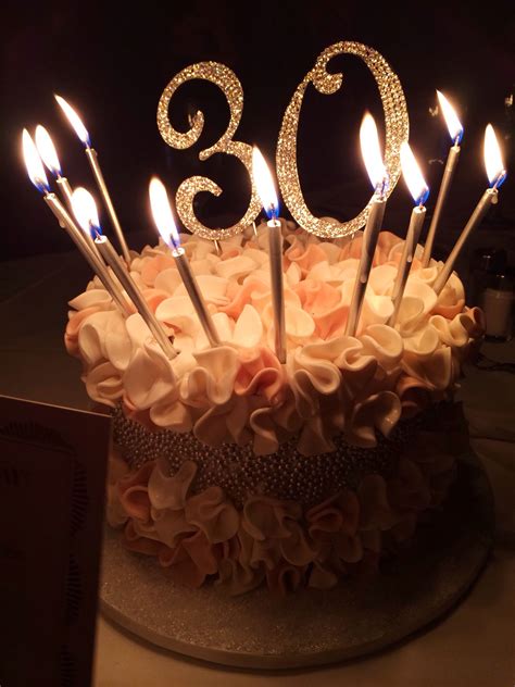 Beautiful images of birthday cakes for all tastes. My 30th birthday cake | Birthday cake with candles ...