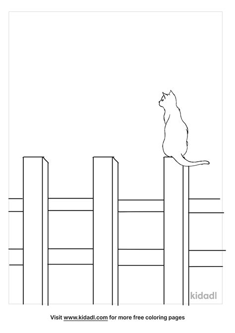 Free Fence Coloring Page Coloring Page Printables Kidadl