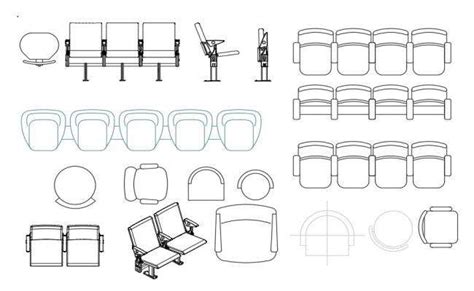 Office Chair Elevation Block Cad Drawing Details Dwg File Cadbull