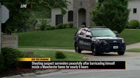 Standoff Over With Armed Man Barricaded Inside Home In Manchester Youtube