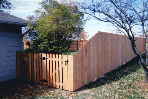 Dog Ear Privacy Fence Tapered To Dog Ear Space Picket Fence Fence