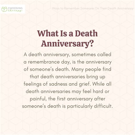 17 Ways To Remember Someone On Their Death Anniversary