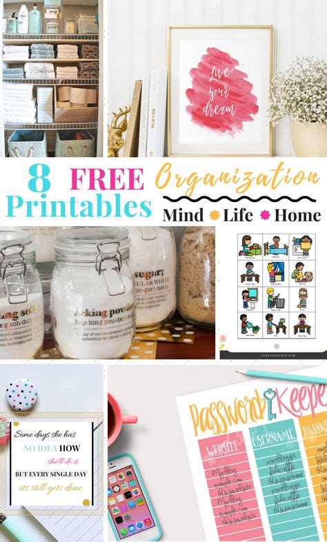 How To Organize Your Life Printables Ferhealing