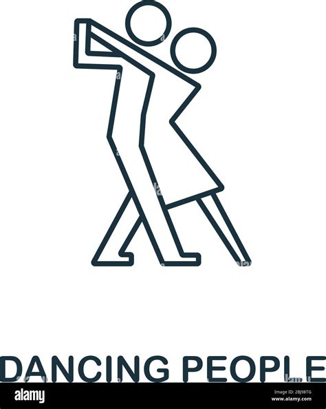 Dancing People Icon From Party Collection Simple Line Element Dancing