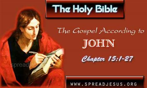 John 151 27 The Holy Bible The Gospel According To John Chapter 151 27