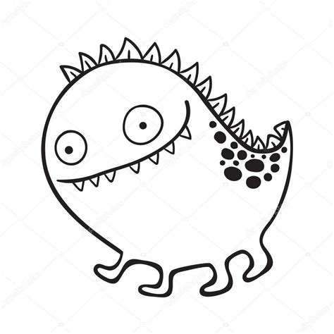 Cute Little Monster Illustration Stock Vector Image By ©apolinarias 94880366