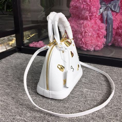 Louis Vuitton Alma Bb Love Lock Bag Monogram Flowers Epi Canvas Spring