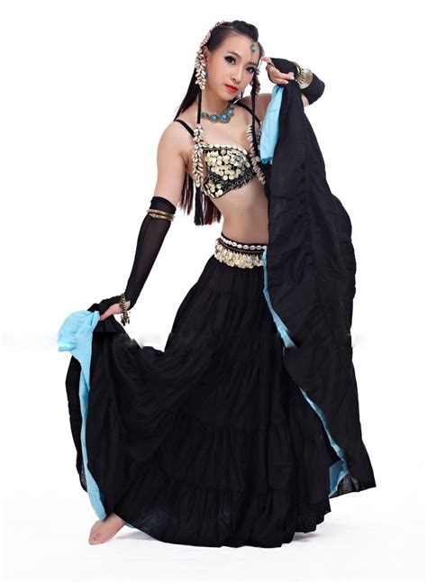 Ats 2018 Tribal Belly Dance Clothes For Women 4 Pieces Outfit Set