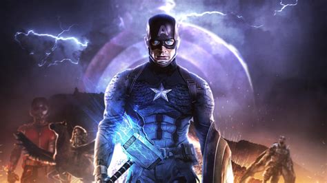 4k Captain America In Avengers Endgame Wallpaperhd Superheroes