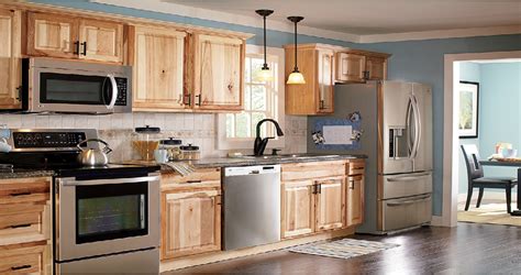 There are enough choices in countertop materials and colors to complement any décor. Create & Customize Your Kitchen Cabinets Hampton Bath Cabinets in Natural Hickory - The Home Depot