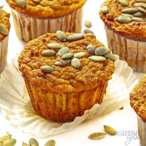 Low Carb Keto Pumpkin Muffins Recipe Easy And Moist Wholesome Yum