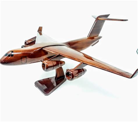 c17 globe master airplane wooden model made of mahogany wood etsy