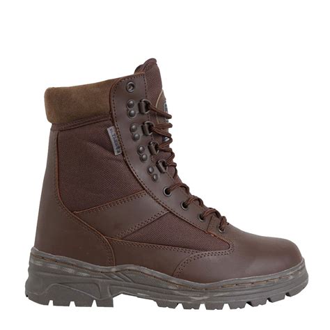 Cadet Patrol Boots Brown 5050 Leather Nylon Brand New