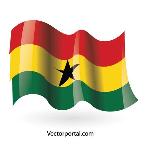 Vlag Van Ghana Afbeelding Royalty Free Stock Svg Vector