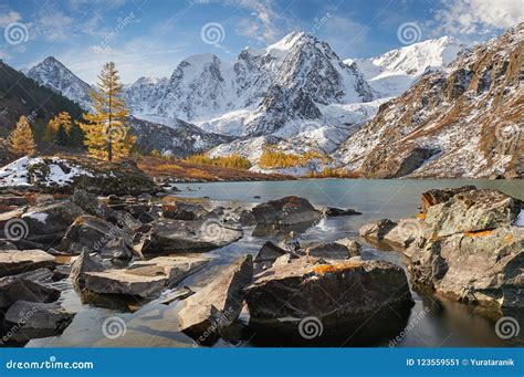 Altai Mountains Russia Siberia Stock Image Image Of Cascade Scene