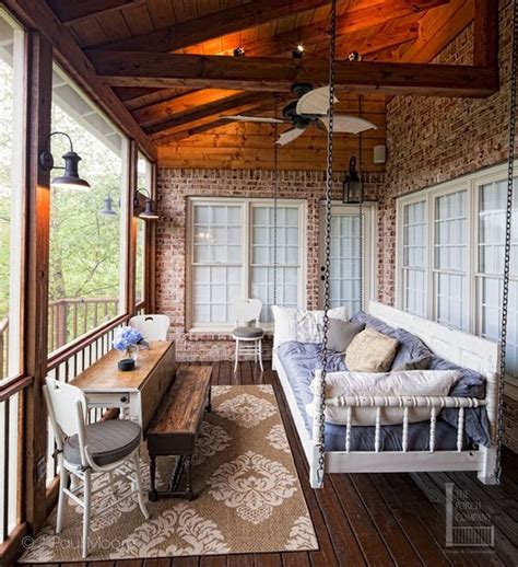 50 Inspiring Rustic Porch Swing Ideas To Get Comfort In Relaxing