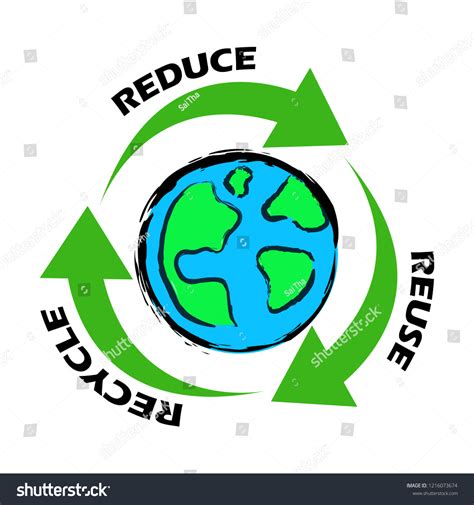 Garbage Reduce Reuse Recycle Solid Waste Vector Có Sẵn Miễn Phí Bản