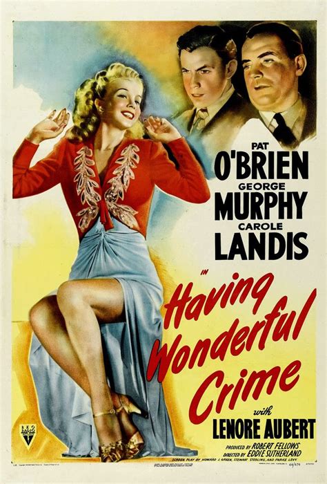 Having Wonderful Crime 1945 Starring Pat Obrien George Murphy