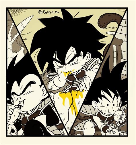 Son Goku Vegeta And Broly Dragon Ball And More Drawn By Fenyon Danbooru