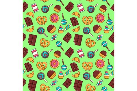 Cake Pattern Seamless Cartoon Style Graphic By Ylivdesign · Creative