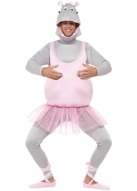 Ballerina Hippo Costume Adult — Party Britain
