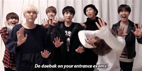Bts Wishes College Entrance Exam Takers Good Luck Suga