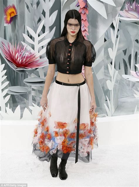 Kendall Jenner Struts The Chanel Catwalk At Paris Haute Couture Fashion