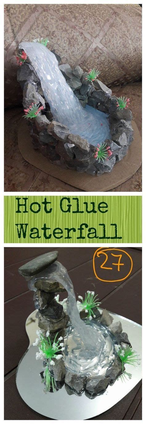 Diy Waterfall With Hot Glue With Images Diy Waterfall Fairy Garden My Xxx Hot Girl