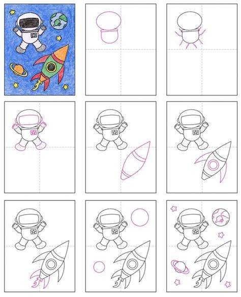 Draw An Astronaut · Art Projects For Kids Paisley Drawing Flower Art