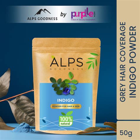 Buy Alps Goodness Powder Indigo 50 Gm Online Purplle