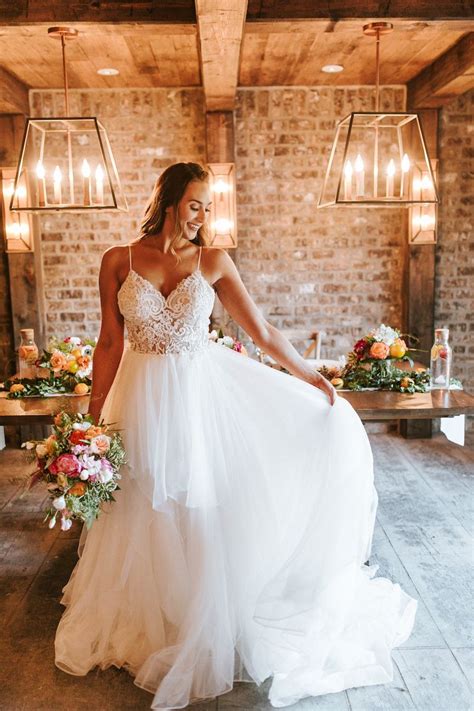 Beautiful Lace Wedding Dress For A Rustic Farm Wedding Weddingdress