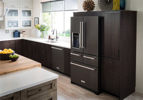 Kitchenaid Black Stainless Steel French Door Refrigerator 258 Cu Ft