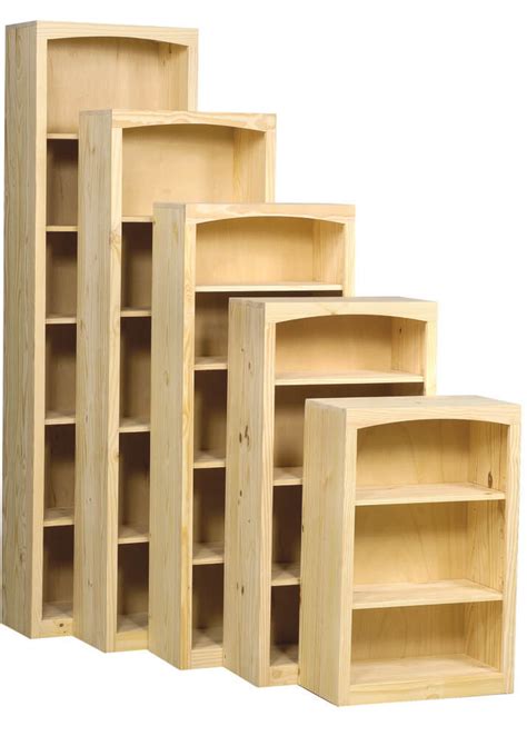Pine Bookcase 24 X 72 W Door Kit Unfinished Furniture Of Wilmington