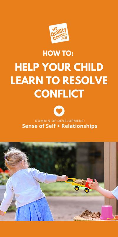 Help Your Child Learn To Resolve Conflict Wy Quality Counts Resolve